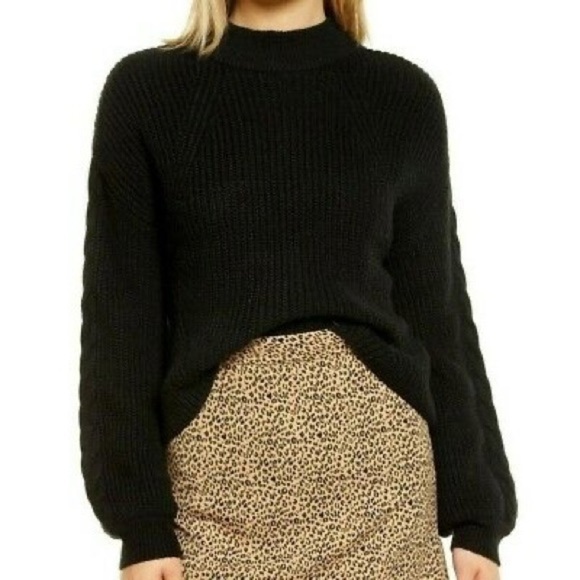 From Nordstrom B.P. Cable Knit Balloon Sleeve Sweater - Picture 1 of 7